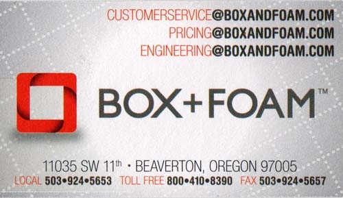 Box + Foam 1